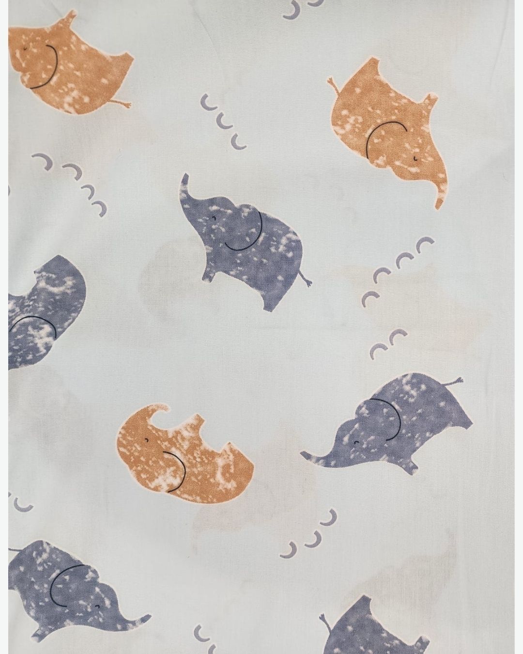 Elephant baby blue unisex nightsuit