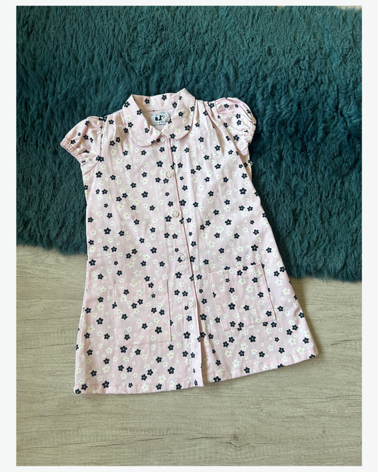 Floral Dreams Denim Dress 🌸