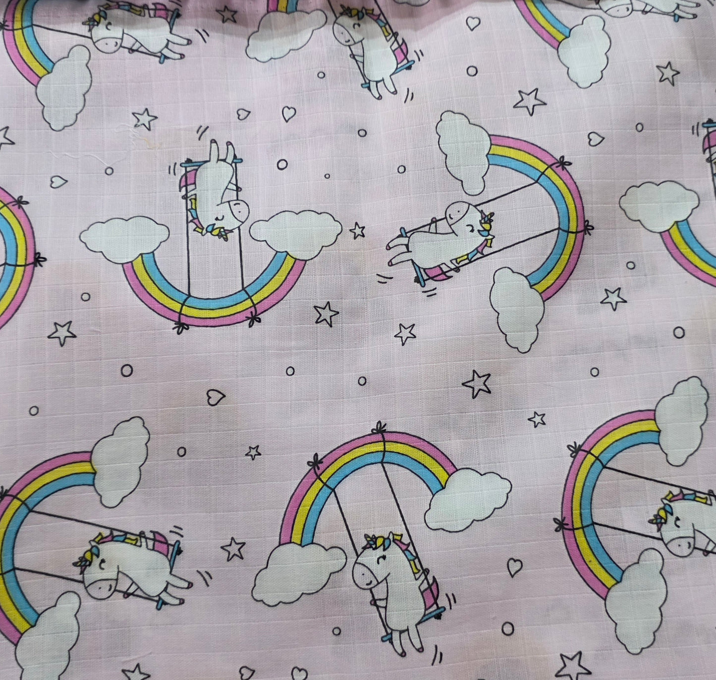 Kids Unicorn Rainbow Cotton Nightsuit