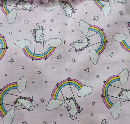 Kids Unicorn Rainbow Cotton Nightsuit