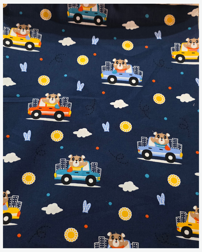 Little Driver Navy Nightsuit Set