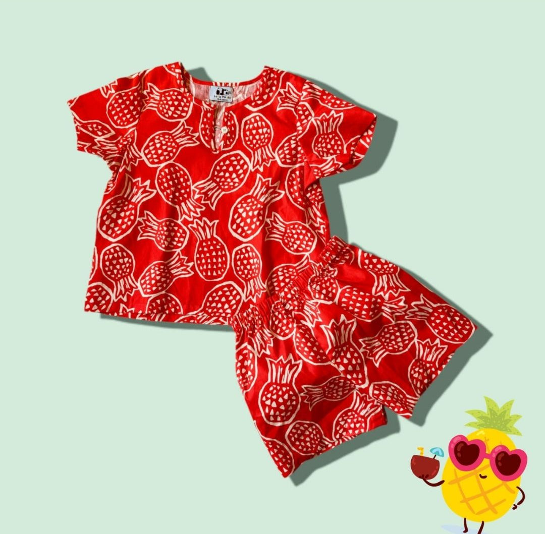 Pineapple Pop Cotton Coord Set