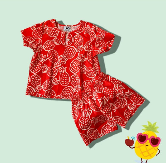 Pineapple Pop Cotton Coord Set