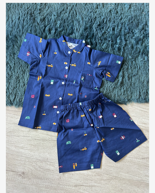 Kids Gaming Print Cotton Coord Set