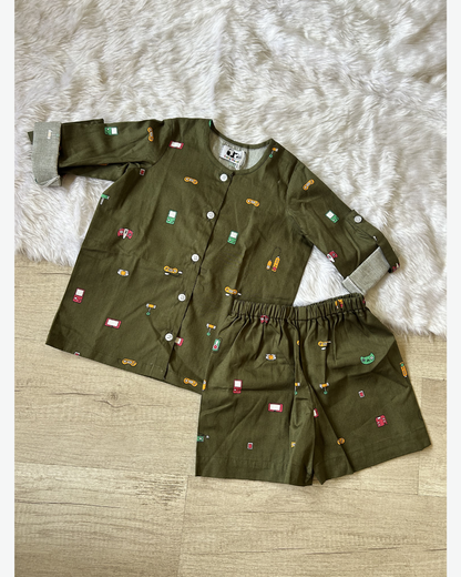 Kids Gaming Print Cotton Coord Set